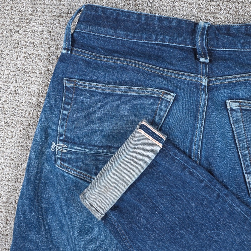 Denham Razor Slim Fit‎ Selvedge Denim Jeans Blue Mens Size 32x31  Fade